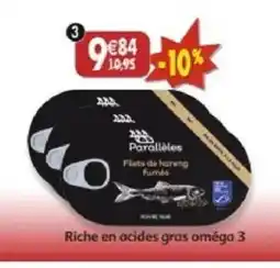 Maximo Lot de 3 filets de hareng fumés, poivre noir et huile de tournesol offre