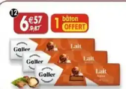 Maximo Lot de 2 bâtons de chocolat belge lait fourré praliné offre