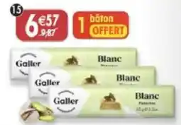 Maximo Lot de 2 bâtons de chocolat belge blanc pistaches offre