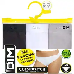 Carrefour Market Dim slips pockets ecodim x3 offre