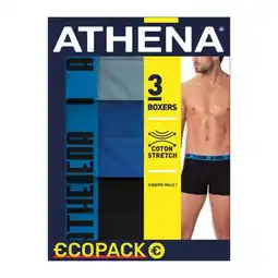 Carrefour Market Athena boxers homme basic color offre