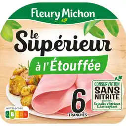 Carrefour Market Fleury michon jambon le supérieur offre