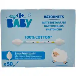Carrefour Market Carrefour baby bâtonnets 100% coton offre