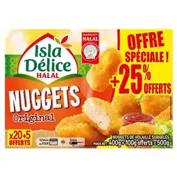 Carrefour Isla délice nuggets de volaille halal surgelés offre