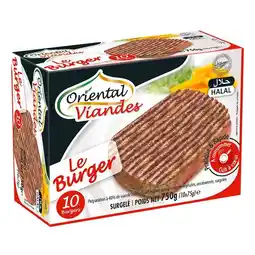 Carrefour Oriental viandes le burger halal surgelé offre