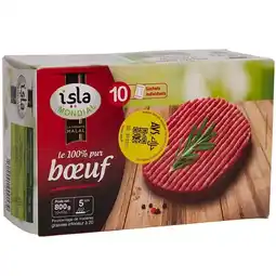 Carrefour Isla mondial steaks hachés pur bœuf halal surgelés offre