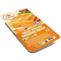 Carrefour Carrefour extra croque-monsieur cheddar bacon offre