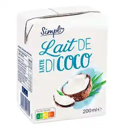 Carrefour Simpl lait de coco offre