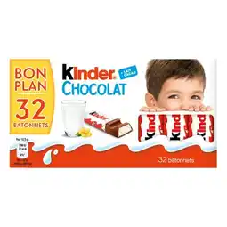 Carrefour Kinder chocolat barres chocolatées lait bon plan offre