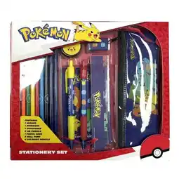 Carrefour Pokemon set écriture 5 pièces offre