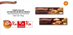 Coccinelle Supermarché Sablés fourrés les délices de belle france offre
