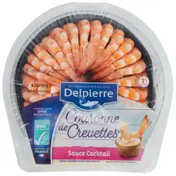 Carrefour Michel adrien couronne de crevettes asc sauce cocktail delpierre offre
