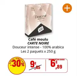 Coccinelle Supermarché Café moulu carte noire offre