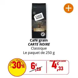 Coccinelle Supermarché Café grain carte noire offre