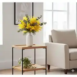 Carrefour Fleur bouquet de mimosa et eucalyptus offre