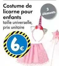 TEDi Costume de licorne pour enfants offre