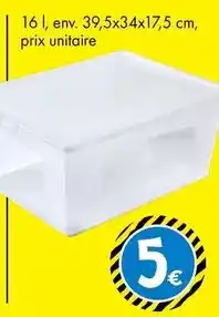 TEDi Boîte de rangement 39,5x34x17,5 cm offre