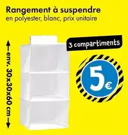 TEDi Rangement à suspendre 3 compartiments offre