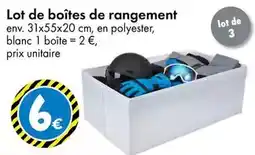 TEDi Lot de boîtes de rangement 31x55x20 cm offre