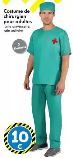 TEDi Costume de chirurgien pour adultes offre