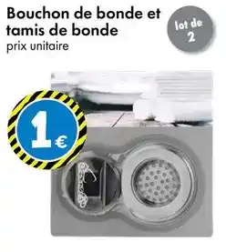 TEDi Bouchon de bonde et tamis de bonde offre