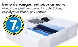 TEDi Boîte de rangement pour armoire offre