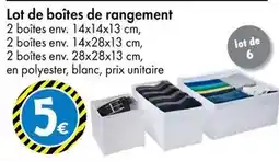 TEDi Lot de boîtes de rangement offre
