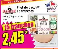 Norma Bahier - filet de bacon offre