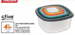 Netto 5five - lot de 7 boites carréso solorés offre