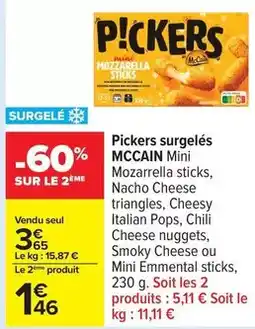 Carrefour Drive Mccain - pickers surgelés offre