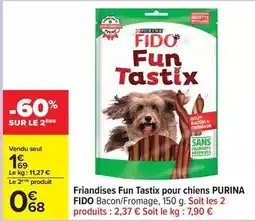 Carrefour Drive Purina - friandises fun tastix pour chiens offre