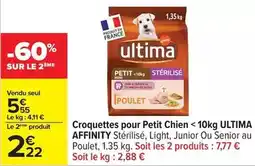 Carrefour Drive Ultima - croquettes pour petit chien offre