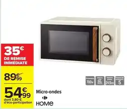 Carrefour Drive Micro-ondes offre