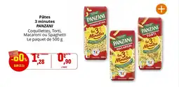 Coccinelle Supermarché Pâtes 3 minutes panzani offre