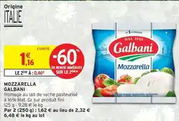Intermarché Hyper Galbani - mozzarella offre