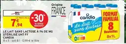 Intermarché Hyper Candia - le lait sans lactose a 1% de mg offre