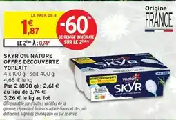 Intermarché Hyper Yoplait - skyr offre decouverte offre