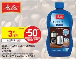Intermarché Hyper Melitta - détartrant multi-usages 375 ml offre