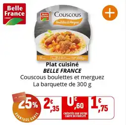 Coccinelle Supermarché Plat cuisiné belle france offre