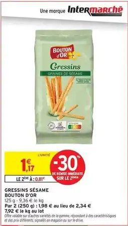 Intermarché Hyper Signal - gressins sésame offre