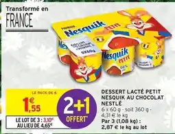 Intermarché Hyper Nestlé - dessert lacté petit nesquik au chocolat offre