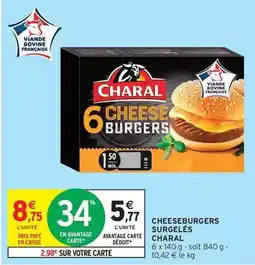 Intermarché Hyper Charal - cheeseburgers surgelés offre