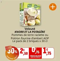 Coccinelle Supermarché Velouté knorr et la potagère offre