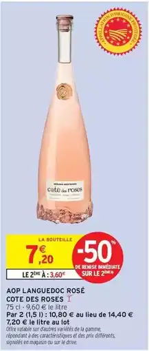 Intermarché Hyper Signal - aop languedoc rosé offre