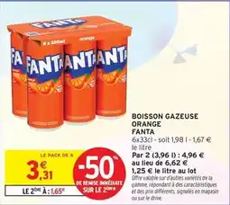 Intermarché Hyper Fanta - boisson gazeuse orange offre