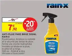 Intermarché Hyper Rain x - anti-pluie pare brise 500ml offre