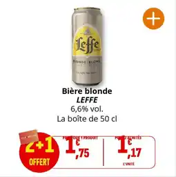 Coccinelle Supermarché Bière blonde leffe offre