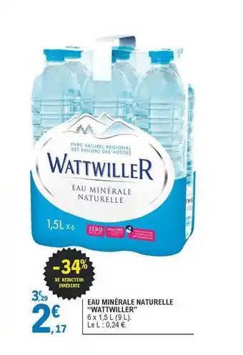 E.Leclerc Eau Minérale Naturelle offre