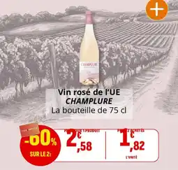 Coccinelle Supermarché Vin rosé de l'ue champlure offre