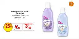 Coccinelle Supermarché Assouplissant dilué soupline offre